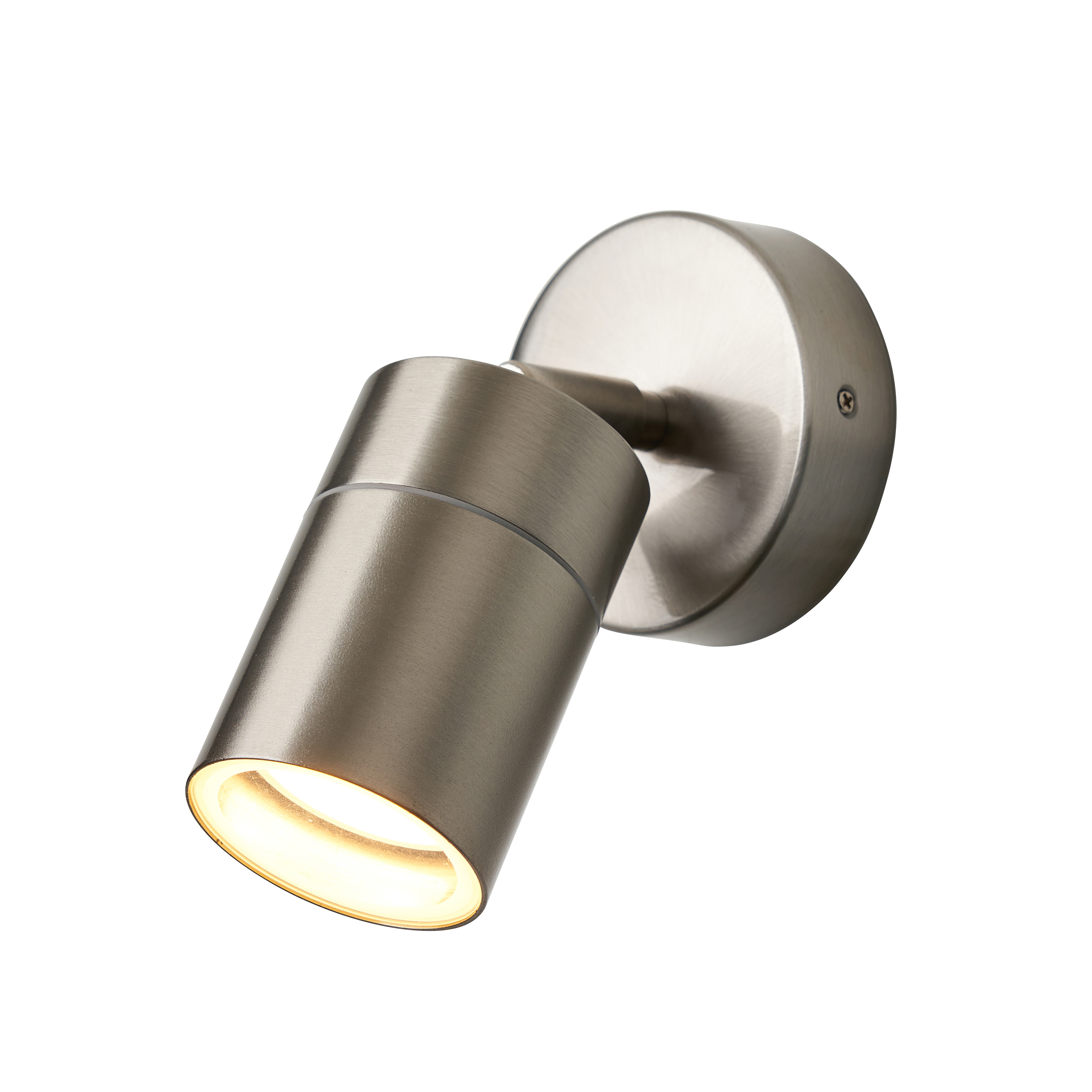 Leto 1 Light Adjustable IP65 Outdoor Wall Light Stainless Steel